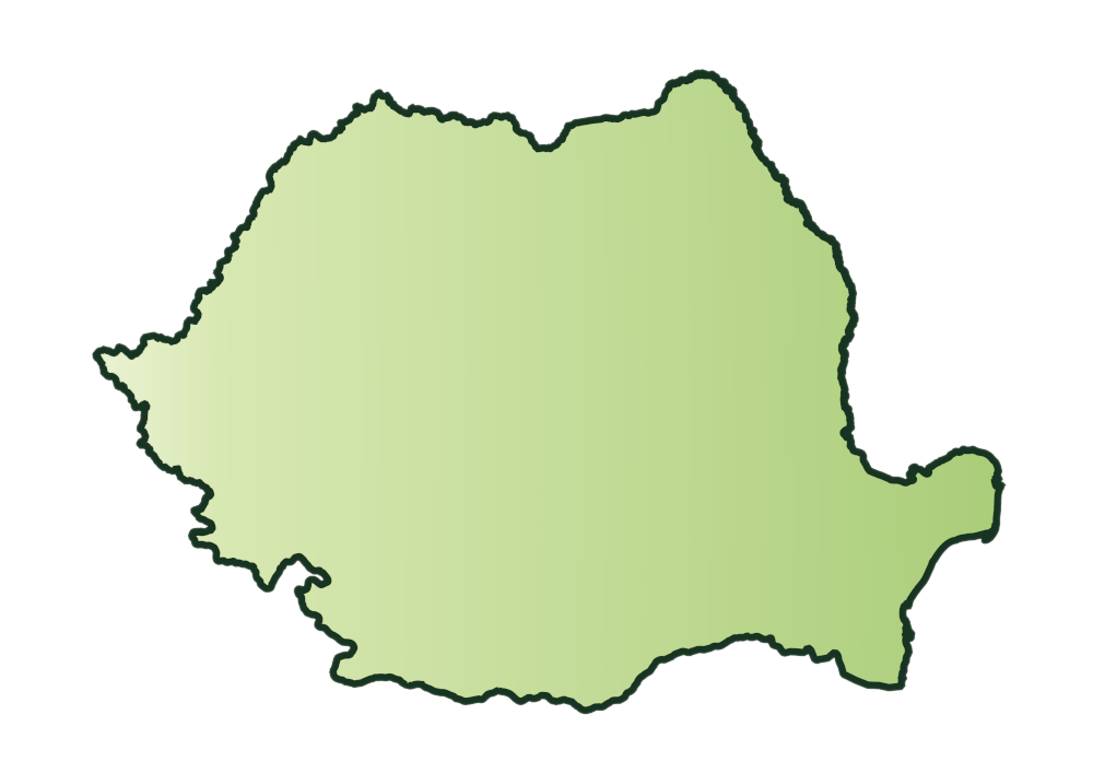 Hartă stilizată a României